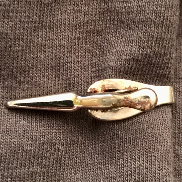 Vintage Set Of (4) Various Designs Tie Clips - Picture 9 of 10